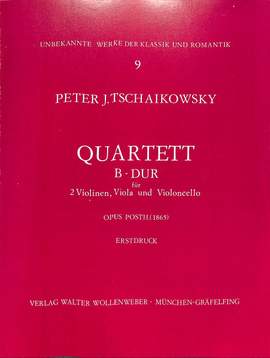 Tchaikovsky, P I: Quartett B-Dur op posth