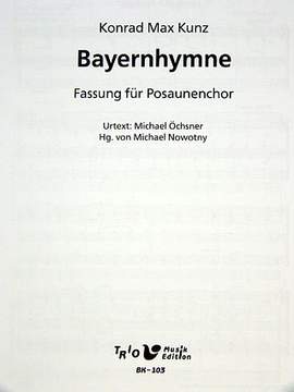 Kunz, K M: Bayernhymne