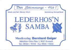Zillich, W: Lederhos'n samba