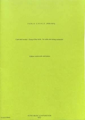 Casals, P: Song of the birds