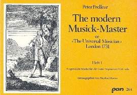 Prelleur, P: The modern musick master 1