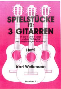 Weikmann, K: Spielstuecke für 3 Gitarren
