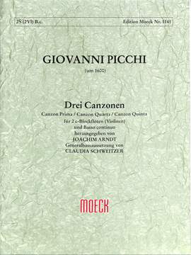 Picchi, G: 3 Canzonen