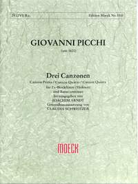 Picchi, G: 3 Canzonen