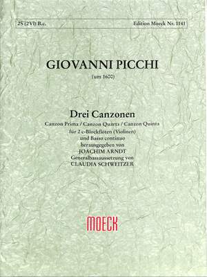 Picchi, G: 3 Canzonen
