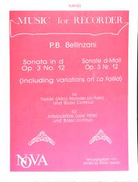 Bellinzani, P B: Sonate d-moll op 3/12