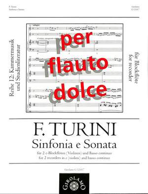 Turini, F: Sinfonia e Sonate