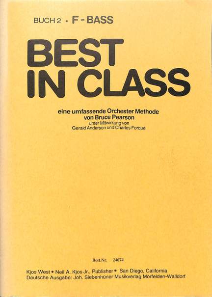 Pearson, B: Best in class 2