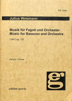 Weismann, J: Konzert op 153