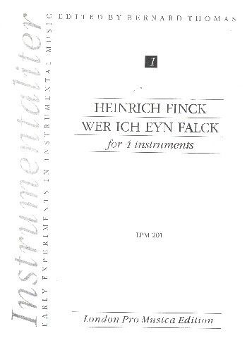 Finck, H: Wer ich eyn falck