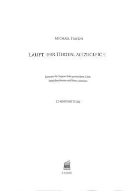 Haydn, J M: Lauft ihr Hirten allzugleich