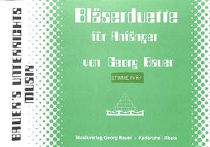 Bauer, G: Bläserduette für Anfänger