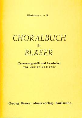 Lotterer, G: Choralbuch für Bläser