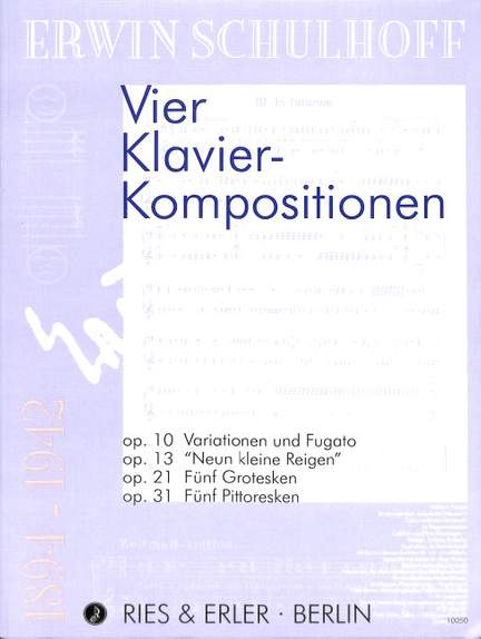Schulhoff, E: 4 Klavierkompositionen