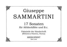 Sammartini, G: 17 Sonaten - Sinfonie