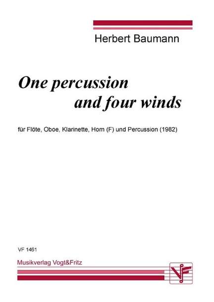 Baumann, H: One percussion and four winds