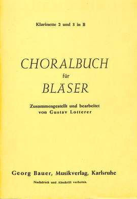 Lotterer, G: Choralbuch für Bläser