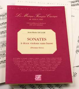 Leclair, J: Sonates a deux violons sans basse livre 1