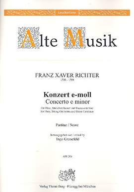 Richter, F X: Konzert e-moll