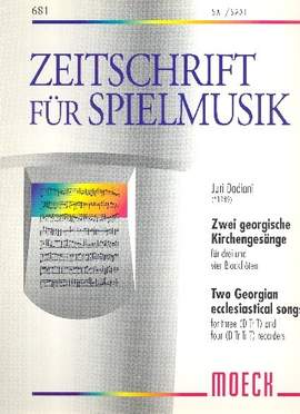Dadiani, J: 2 georgische Kirchengesänge