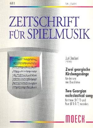 Dadiani, J: 2 georgische Kirchengesänge