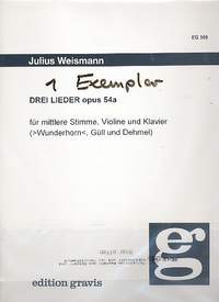Weismann, J: 3 Lieder op 54 a