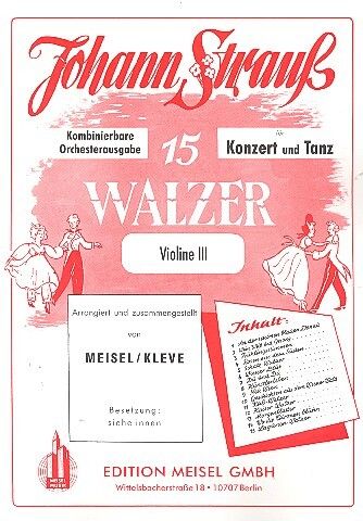 Strauß (Son), J: 15 Walzer