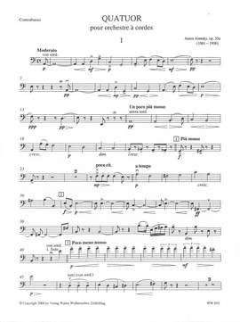 Arensky, A S: Quatuor op 35a a la memoire de P Tschaikowsky