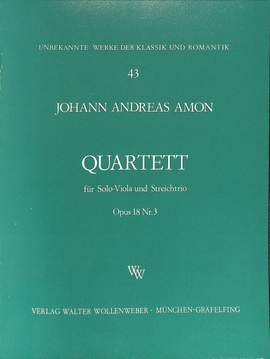Amon, J A: Quartett op 18/3