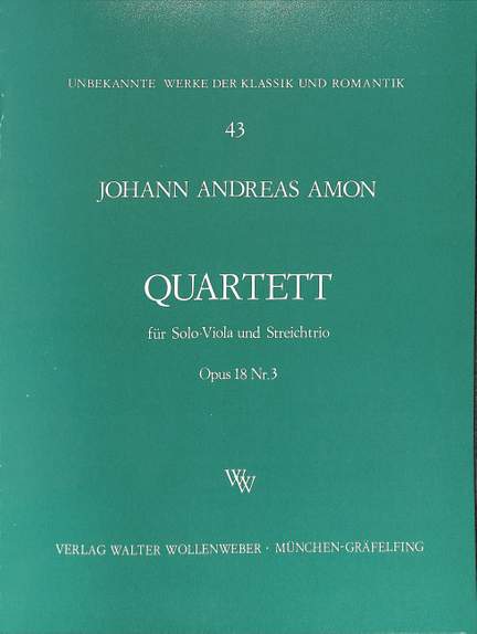 Amon, J A: Quartett op 18/3