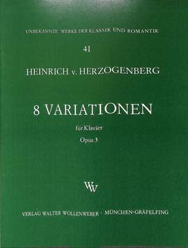 Herzogenberg, H v: 8 Variationen op 3