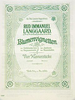 Langgaard, R: Blumenvignetten