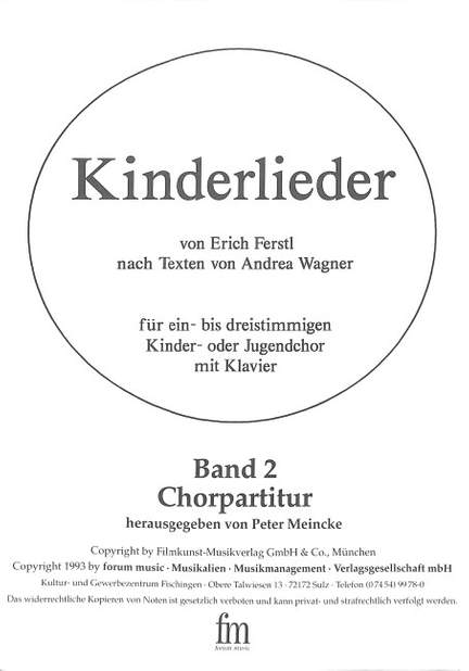 Ferstl, E: Kinderlieder 2