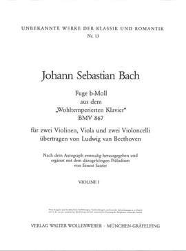 Bach, J S: Fuge b-moll (wohltemperiertes Klavier BWV 867)