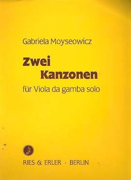 Moyseowicz, G: 2 Kanzonen