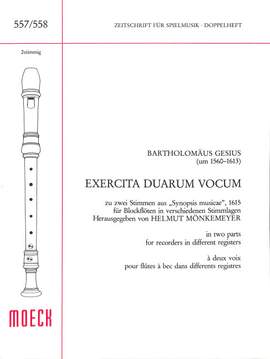 Gesius, B: Exercita duarum vocum