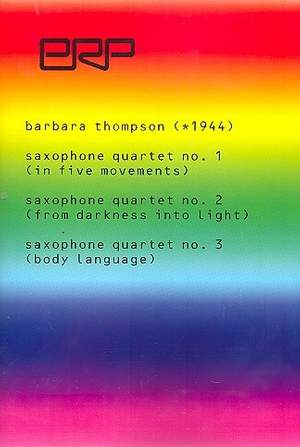 Thompson, B: Saxophone Quartet 1 2 3
