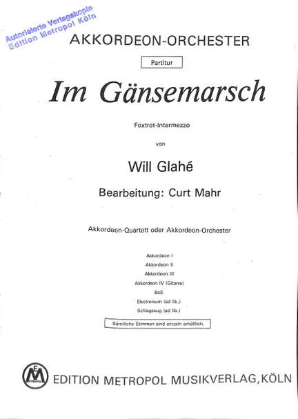 Glahé, W: Im Gänsemarsch