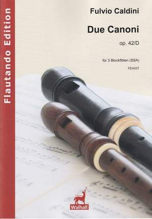 Caldini, F: Due Canoni op. 42/D