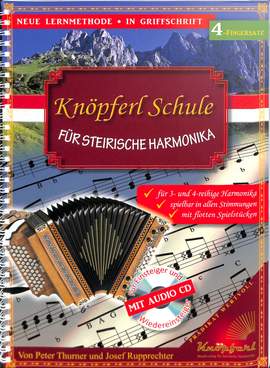 Knöpferl Schule für Steirische Harmonika 1 (4 Fingersatz)