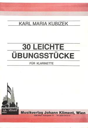Kubizek, K M: 30 leichte Übungsstücke