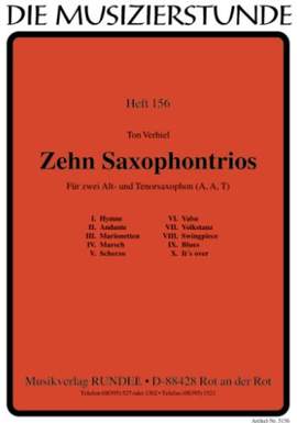 Verhiel, T: 10 Saxophone Trios 156