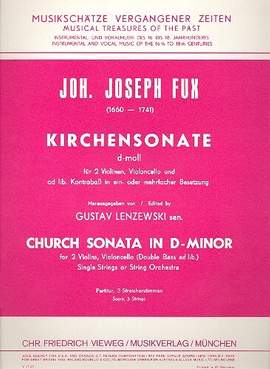Fux, J J: Kirchensonate d-moll