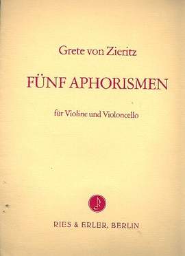 Zieritz, G v: 5 Aphorismen