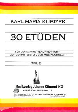 Kubizek, K M: 30 Etüden 2