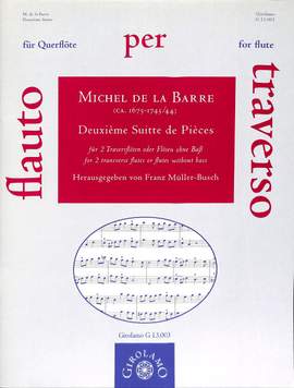 Barre, M d l: Deuxieme Suite de pieces (Suite 2)