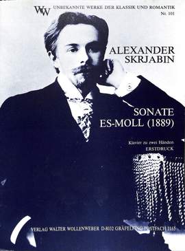 Scriabin, A: Sonate es-moll