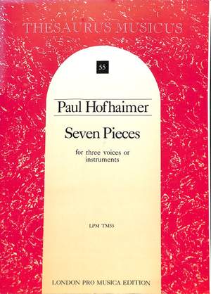 Hofhaimer, P: 7 Pieces 55