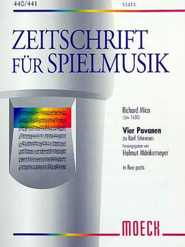 Mico, R: 4 Pavanen zu 5 Stimmen