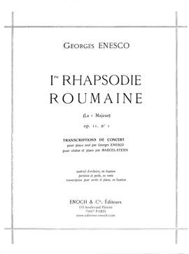 Enescu, G: Rhapsodie roumaine A-Dur op 11/1